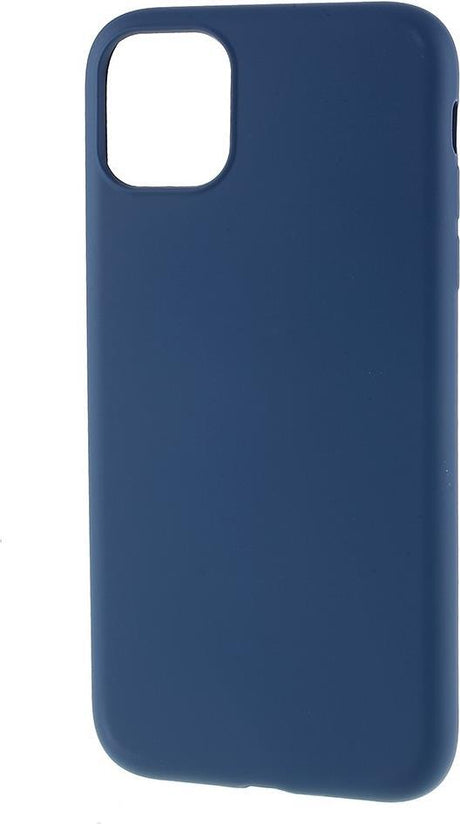 Силиконов Калъф за iPhone 11 Pro, Liquid Soft Case, Тъмно Син (3)
