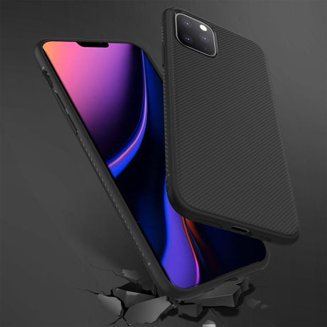 Силиконов Калъф за iPhone 11 Pro, Twill Case, Черен (6)