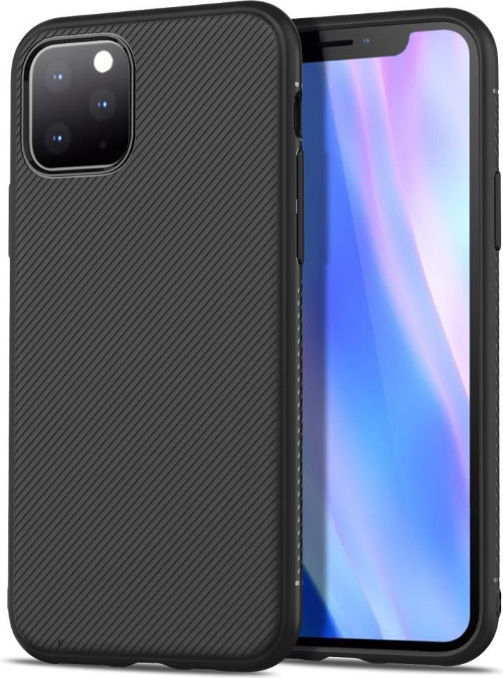 Силиконов Калъф за iPhone 11 Pro Max, Twill Case, Черен (2)