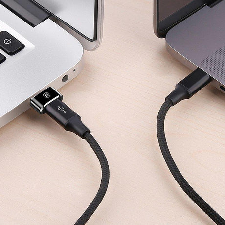USB-C Преход/Адаптер, Baseus female USB-C to USB-A, Черен (3)