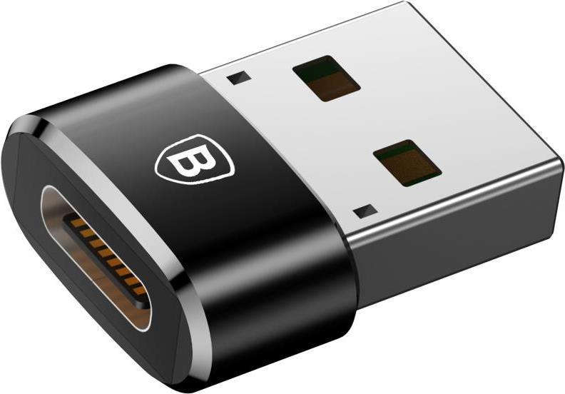 USB-C Преход/Адаптер, Baseus female USB-C to USB-A, Черен