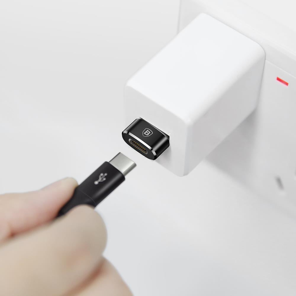 USB-C Преход/Адаптер, Baseus female USB-C to USB-A, Черен (5)