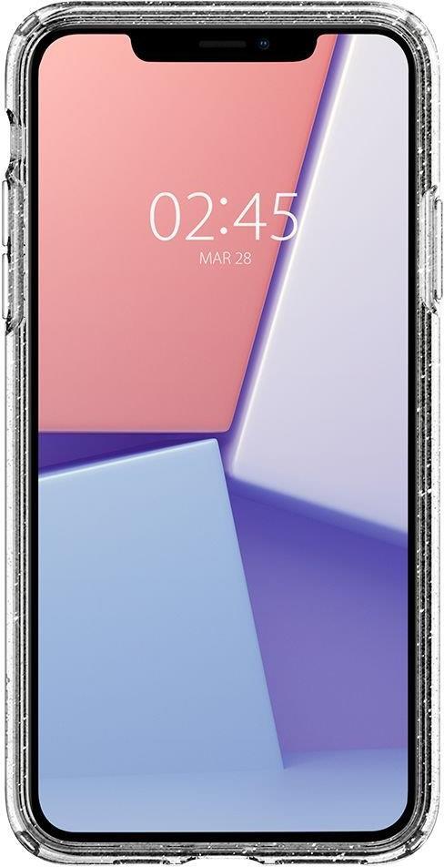 Противоударен Блестящ Калъф за iPhone 11 Pro Max, Spigen Liquid Crystal Glitter Quartz Case, Прозрачен (8)