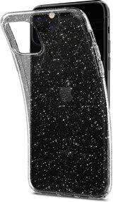 Противоударен Блестящ Калъф за iPhone 11 Pro Max, Spigen Liquid Crystal Glitter Quartz Case, Прозрачен (7)