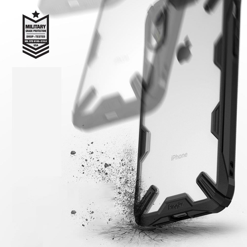 Противоударен Хибриден Калъф за iPhone XR, Ringke Fusion X Case, Черен (3)