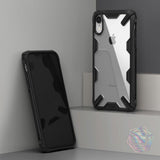 Противоударен Хибриден Калъф за iPhone XR, Ringke Fusion X Case, Черен (5)