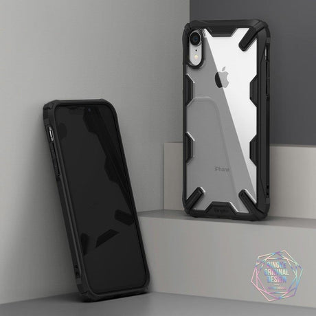 Противоударен Хибриден Калъф за iPhone XR, Ringke Fusion X Case, Черен (5)