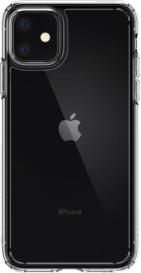 Противоударен Хибриден Калъф за iPhone 11, Spigen Ultra Hybrid Case, Прозрачен (9)