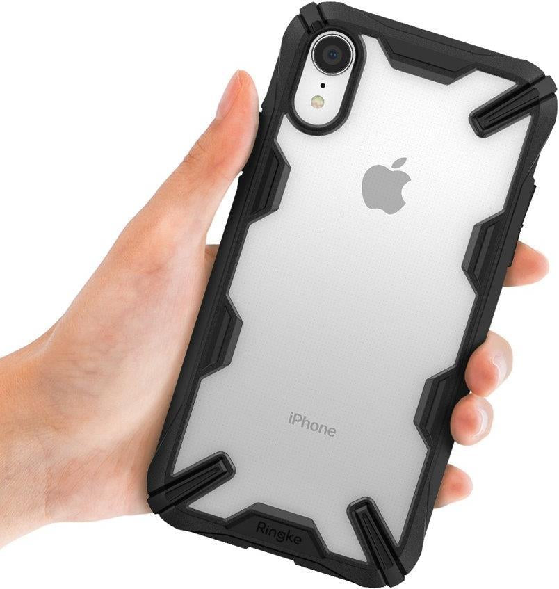 Противоударен Хибриден Калъф за iPhone XR, Ringke Fusion X Case, Черен (2)