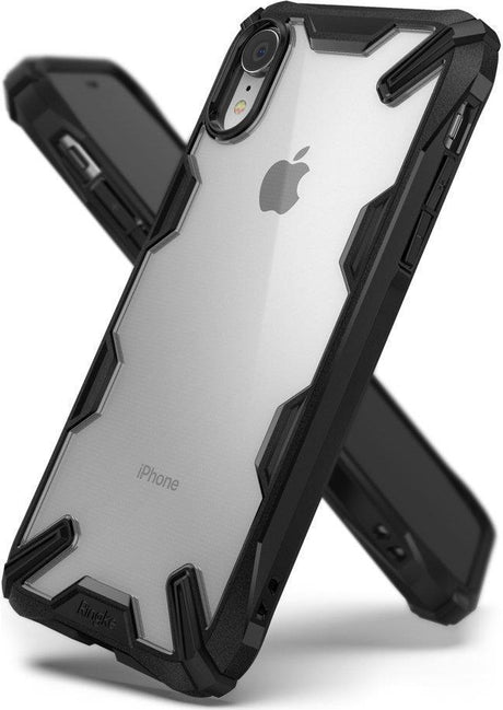 Противоударен Хибриден Калъф за iPhone XR, Ringke Fusion X Case, Черен