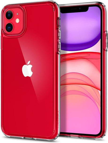 Противоударен Хибриден Калъф за iPhone 11, Spigen Ultra Hybrid Case, Прозрачен (4)