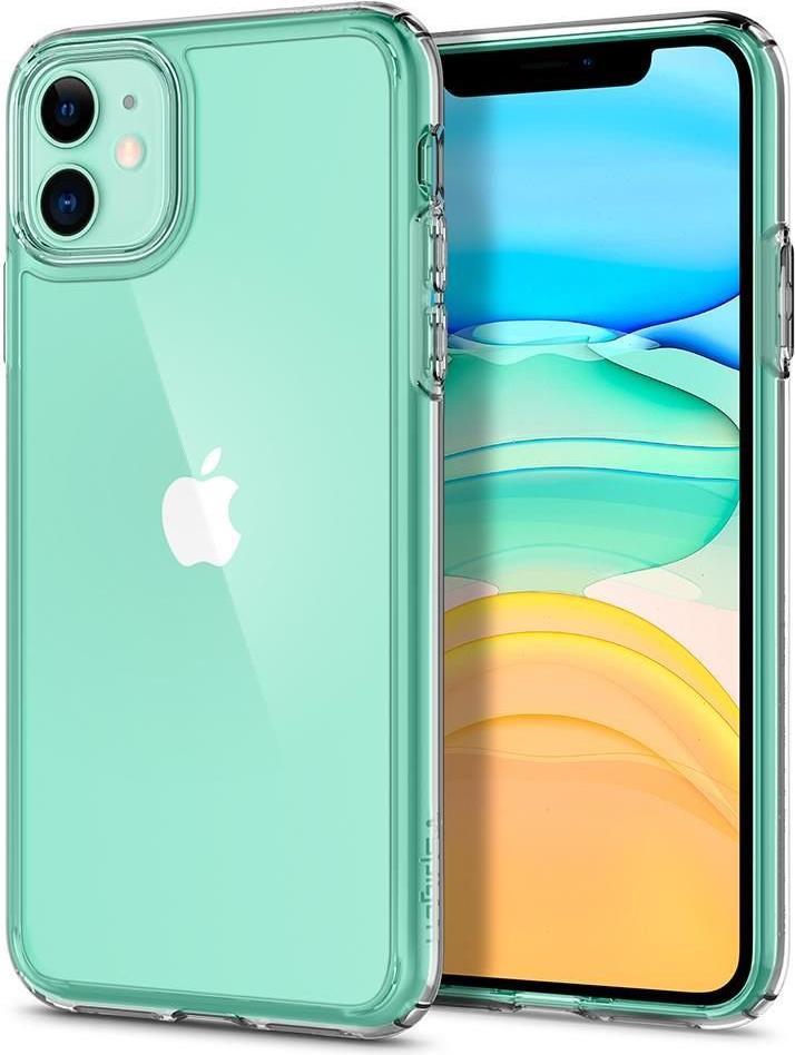 Противоударен Хибриден Калъф за iPhone 11, Spigen Ultra Hybrid Case, Прозрачен (6)