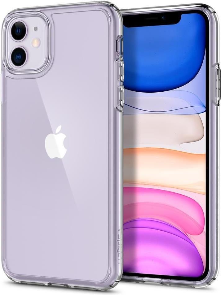 Противоударен Хибриден Калъф за iPhone 11, Spigen Ultra Hybrid Case, Прозрачен (5)