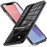 Противоударен Силиконов Калъф за iPhone 11, Spigen Liquid Crystal Case, Прозрачен (6)