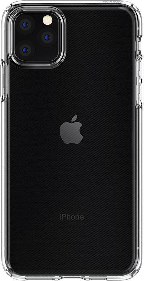 Противоударен Силиконов Калъф за iPhone 11 Pro Max, Spigen Liquid Crystal Case, Прозрачен (7)
