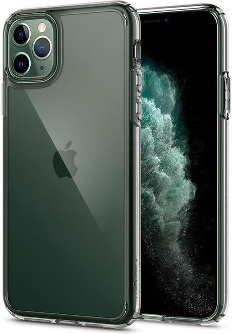 Противоударен Хибриден Калъф за iPhone 11 Pro Max, Spigen Ultra Hybrid Case, Прозрачен