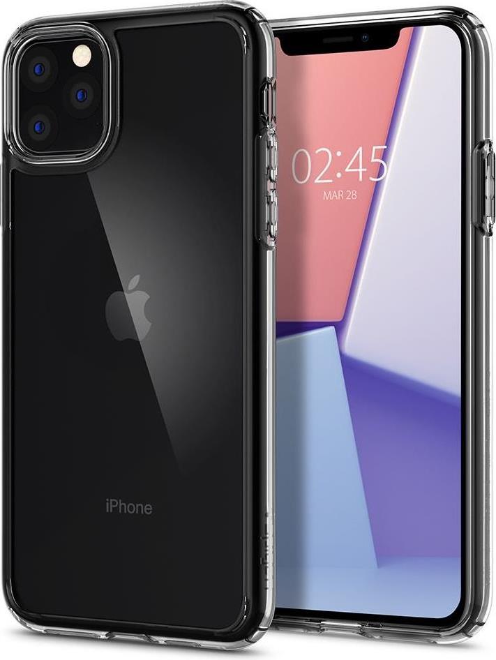 Противоударен Хибриден Калъф за iPhone 11 Pro Max, Spigen Ultra Hybrid Case, Прозрачен (2)