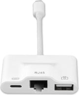 Адаптер за iPhone и iPad, 4Smarts Hub Ethernet/ USB/ Lightning, Бял (3)