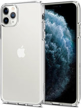 Противоударен Силиконов Калъф за iPhone 11 Pro, Spigen Liquid Crystal Case, Прозрачен (3)