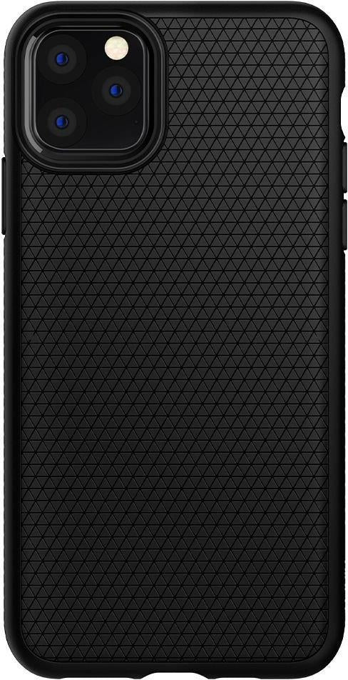 Противоударен Силиконов Калъф за за iPhone 11 Pro, Spigen Liquid Air Case, Черен (2)