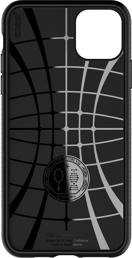 Противоударен Силиконов Калъф за за iPhone 11 Pro, Spigen Liquid Air Case, Черен (6)