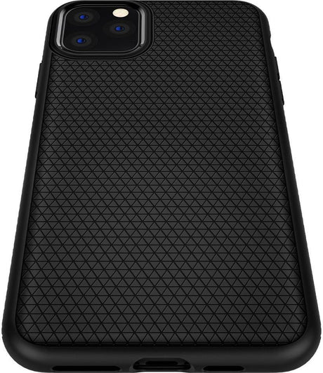 Противоударен Силиконов Калъф за за iPhone 11 Pro, Spigen Liquid Air Case, Черен (4)