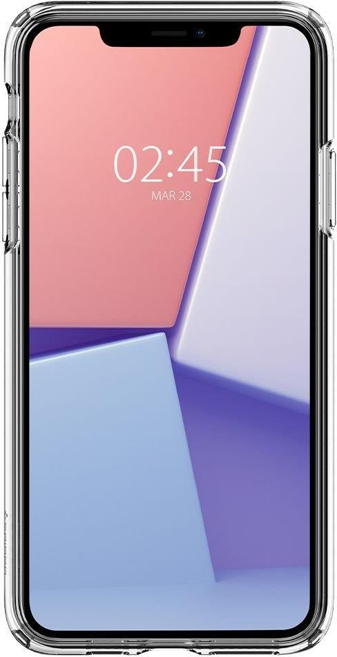Противоударен Силиконов Калъф за iPhone 11 Pro, Spigen Liquid Crystal Case, Прозрачен (4)