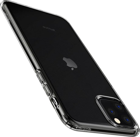 Противоударен Силиконов Калъф за iPhone 11 Pro, Spigen Liquid Crystal Case, Прозрачен (7)