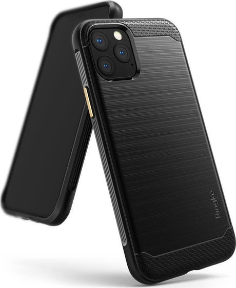 Противоударен Силиконов Калъф за iPhone 11 Pro Max, Ringke Onyx Case, Черен