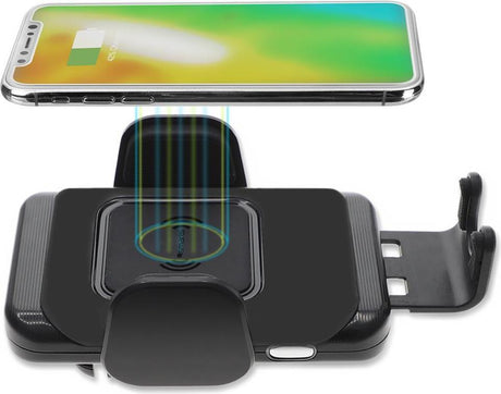 Стойка за Кола с Бързо Безжично Зареждане, 4Smarts Holder Touch 2 10w, Черен (8)