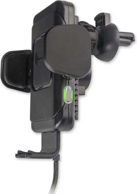 Стойка за Кола с Бързо Безжично Зареждане, 4Smarts Holder Touch 2 10w, Черен (5)