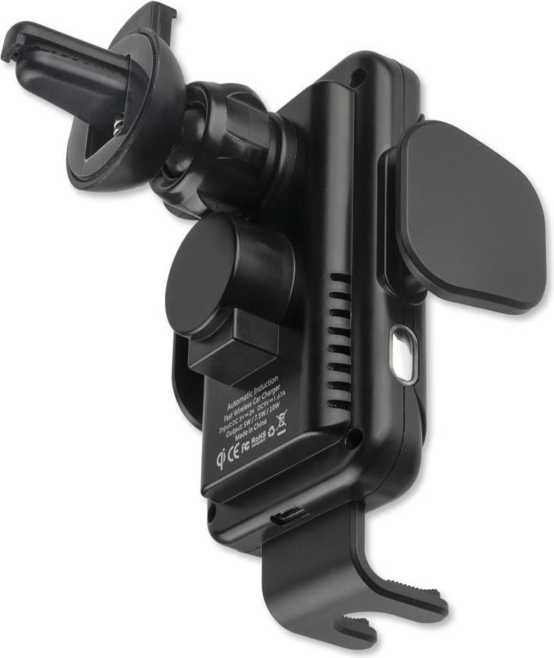 Стойка за Кола с Бързо Безжично Зареждане, 4Smarts Holder Touch 2 10w, Черен (4)