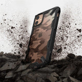 Противоударен Хибриден Калъф за iPhone 11, Ringke Fusion X Camouflage Case, Черен (4)