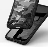 Противоударен Хибриден Калъф за iPhone 11, Ringke Fusion X Camouflage Case, Черен (2)
