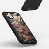 Противоударен Хибриден Калъф за iPhone 11, Ringke Fusion X Camouflage Case, Черен (7)
