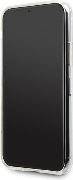 Луксозен Калъф за iPhone 11, Karl Lagerfeld Glitter Iconik Case, Сребрист (4)