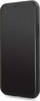 Луксозен Калъф за iPhone 11 Pro Max, Karl Lagerfeld Iconik Glitter Embossed Case, Черен (3)