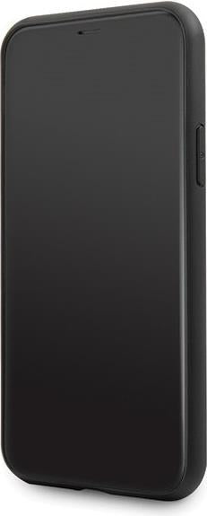 Луксозен Калъф за iPhone 11 Pro Max, Karl Lagerfeld Iconik Glitter Embossed Case, Черен (3)