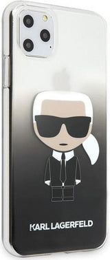 Луксозен Калъф за iPhone 11 Pro, Karl Lagerfeld Gradient Iconik Case, Черен (2)