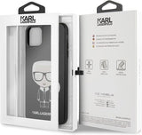 Луксозен Калъф за iPhone 11 Pro Max, Karl Lagerfeld Iconic Glitter Body Case, Черен (6)