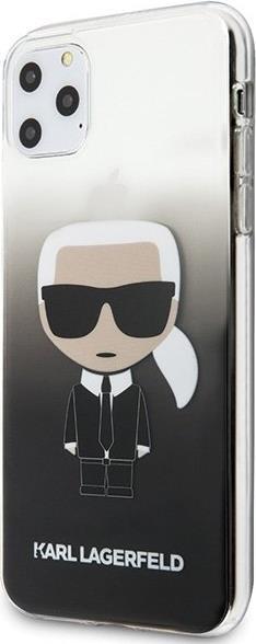 Луксозен Калъф за iPhone 11 Pro Max, Karl Lagerfeld Gradient Iconik Case, Черен (5)