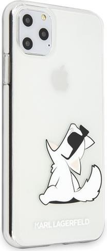 Луксозен Калъф за iPhone 11, Karl Lagerfeld Choupette Fun Case, Прозрачен (3)