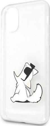 Луксозен Калъф за iPhone 11, Karl Lagerfeld Choupette Fun Case, Прозрачен (5)