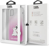 Луксозен Калъф за iPhone 11 Pro Max, Karl Lagerfeld Choupette Fun Case, Розов (6)