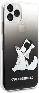 Луксозен Калъф за iPhone 11 Pro Max, Karl Lagerfeld Choupette Fun Case, Черен (2)