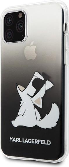 Луксозен Калъф за iPhone 11 Pro, Karl Lagerfeld Choupette Fun Case, Черен (5)
