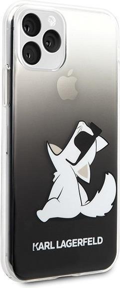 Луксозен Калъф за iPhone 11 Pro, Karl Lagerfeld Choupette Fun Case, Черен (2)