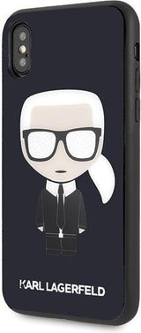Луксозен Калъф за iPhone XS/X, Karl Lagerfeld Iconic Glitter, Karl Case, Черен (3)
