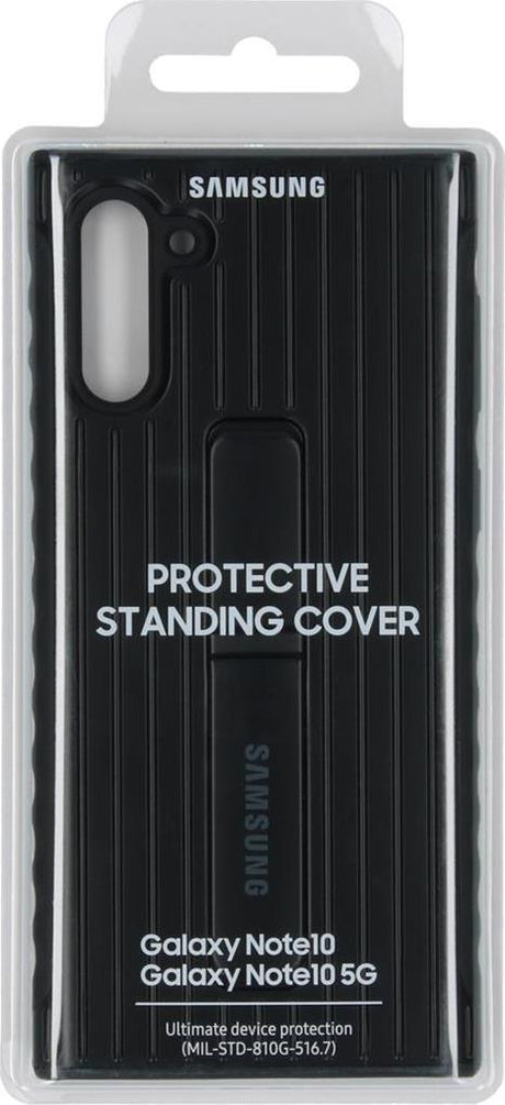 Оригинален Противоударен Калъф за Samsung Note 10 Protective Standing Cover Case EF-RN970CBEGWW, Черен (5)