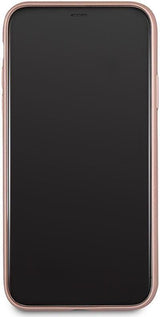Луксозен Кожен Калъф за iPhone XS/X, Guess Leather Case, Розов (7)